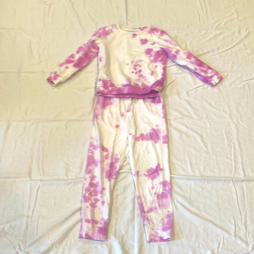 Custom tie-dye sweatsuit